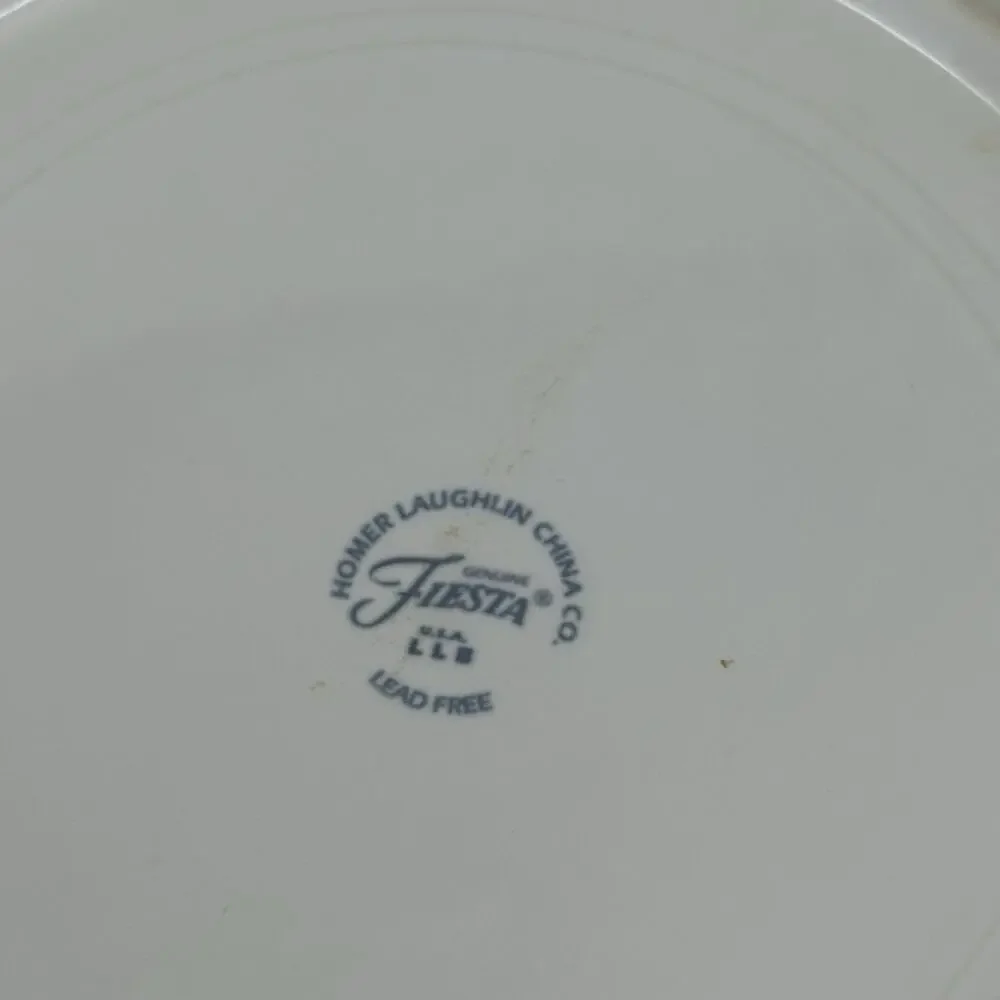 Fiestaware White Chop Plate 11 3/4